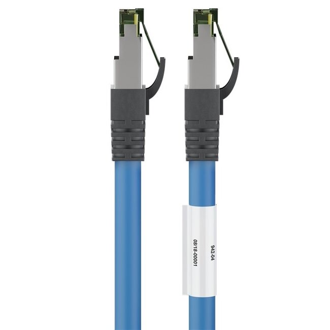 Premium S/FTP CAT8.1 40-Gigabit Netzwerkkabel Blau - LSZH - 25 Meter