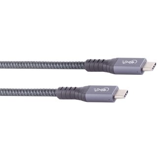 S-Impuls Premium USB-C auf USB-C Kabel - USB4 (bis 40 Gbit/s) - PD bis 100W - Video bis 8K 60Hz - Schwarz - 1 Meter