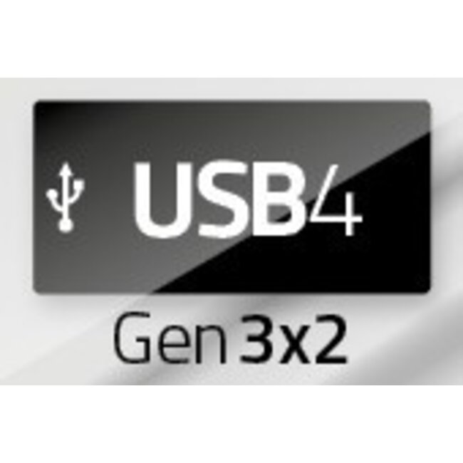 USB-C auf USB-C Kabel - USB4 (bis 40 Gbit/s) - PD bis 100W - Video bis 8K 60Hz - Schwarz - 0,25 m