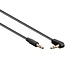 3,5mm Stereo Audio Slim Kabel - Winkelstecker / Schwarz - 3 Meter