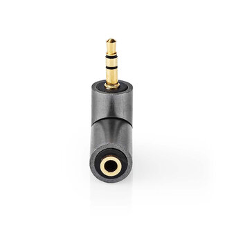 Nedis Nedis Premium 3,5mm Stereo Winkelklinkenadapter Aluminium