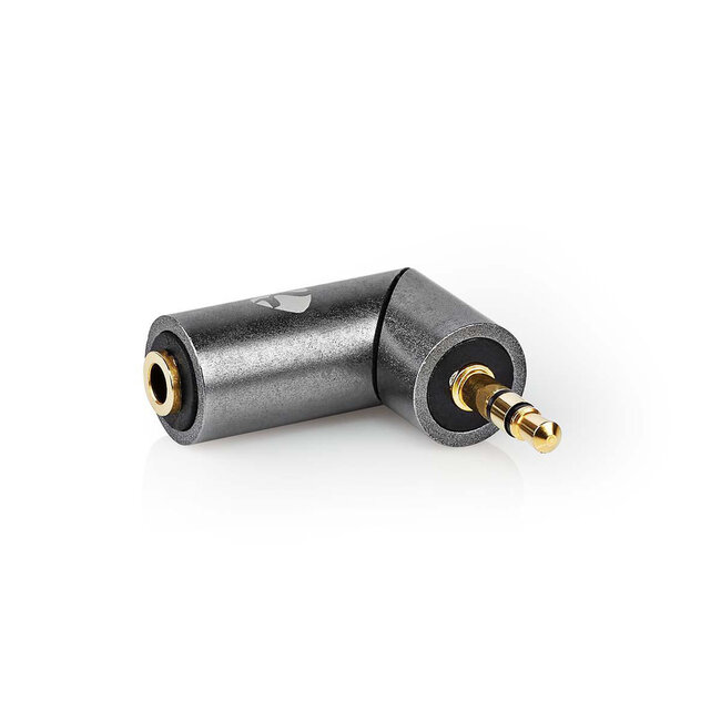 Nedis Premium 3,5mm Stereo Winkelklinkenadapter Aluminium