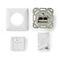 Nedis CAT6a Gigabit Netzwerk Einbau-Wanddose mit Abdeckplatte und 2 RJ45 Ports - geschirmt / weiß