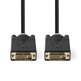 Nedis Nedis DVI-D Dual Link Monitor-Kabel Schwarz - 3 Meter