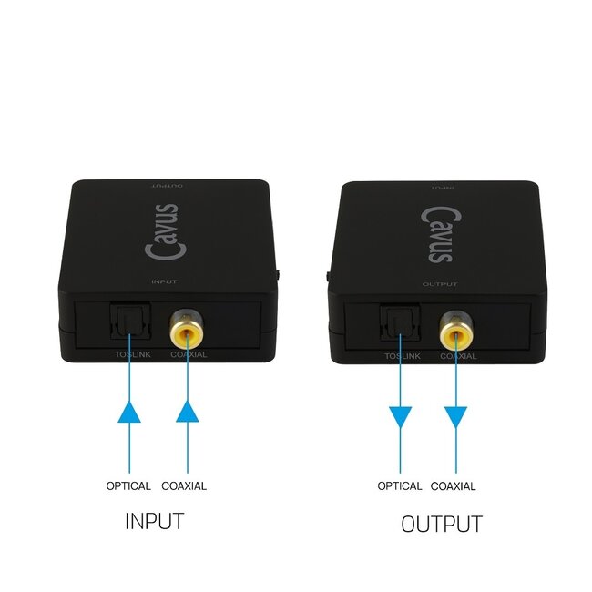 Cavus Toslink Optisch-auf-Koaxial S/PDIF Konverter - Bidirektional