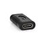 USB-C auf USB-C Adapter - USB3.2 (bis 10 Gbit/s) - PD bis 20V/3A - Video 4K 60Hz / Schwarz