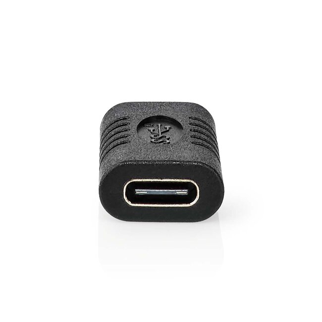 USB-C auf USB-C Adapter - USB3.2 (bis 10 Gbit/s) - PD bis 20V/3A - Video 4K 60Hz / Schwarz
