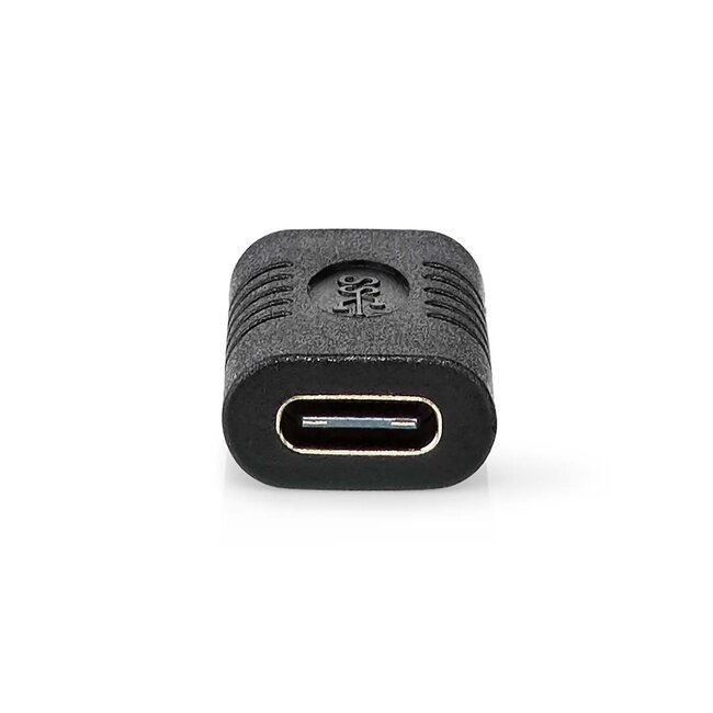 USB-C auf USB-C Adapter - USB3.2 (bis 10 Gbit/s) - PD bis 20V/3A - Video 4K 60Hz / Schwarz