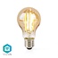 Nedis SmartLife Wi-Fi LED-Filamentlampe E27 A60 warmweiß (Gold/Glas)