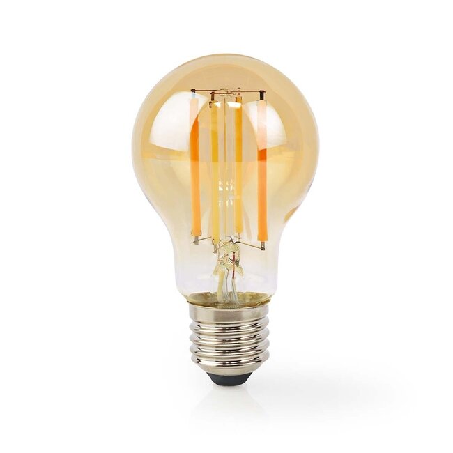 Nedis SmartLife Wi-Fi LED-Filamentlampe E27 A60 warmweiß (Gold/Glas)