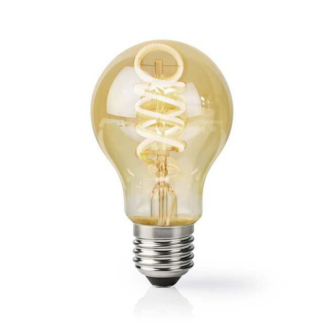 Nedis SmartLife Wi-Fi LED-Filamentlampe E27 A60 Warm- bis Kaltweiß (Gold/Glas)