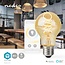 Nedis SmartLife Wi-Fi LED-Filamentlampe E27 A60 Warm- bis Kaltweiß (Gold/Glas)