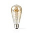 Nedis SmartLife Wi-Fi LED-Filamentlampe E27 ST64 Form Warm- bis Kaltweiß (Gold/Glas)