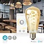 Nedis SmartLife Wi-Fi LED-Filamentlampe E27 ST64 Form Warm- bis Kaltweiß (Gold/Glas)