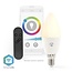 Nedis SmartLife Wi-Fi LED-Lampe - E14 Fassung / C37 Form / Vollfarbe & Warm- bis Kaltweiß