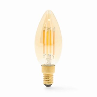 Nedis Nedis SmartLife Wi-Fi LED-Glühbirne E14 C37 warmweiß (goldenes Glas)