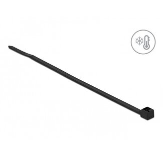 DeLOCK Kabelbinder 100 x 2,5 mm schwarz – kälte- und UV-beständig (100 Stück)