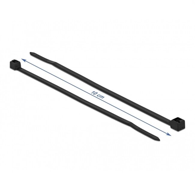 Kabelbinder 100 x 2,5 mm schwarz – kälte- und UV-beständig (100 Stück)