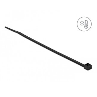 DeLOCK Kabelbinder 150 x 3,6 mm schwarz - kälte- und UV-beständig (100 Stück)