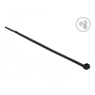 DeLOCK Kabelbinder 200 x 4,8 mm schwarz - kälte- und UV-beständig (100 Stück)