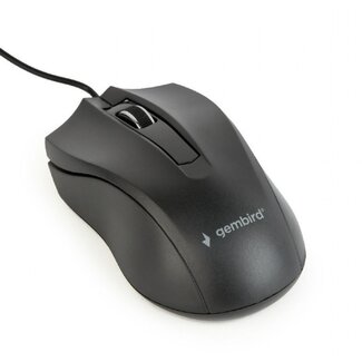 Gembird Gembird USB-Kabelmaus 3 Tasten - 1000 DPI / Schwarz - 1,35 m