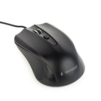 Gembird Gembird USB-Kabelmaus mit 4 Tasten - 800-1200 DPI / Schwarz - 1,35 m