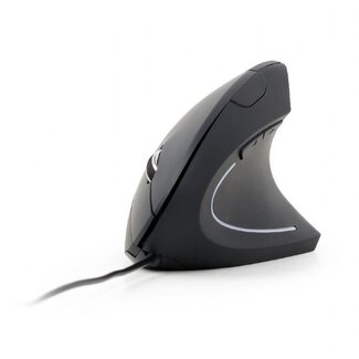 Gembird Gembird ergonomische kabelgebundene USB-Maus mit 6 Tasten - 1200-3200 DPI / Schwarz - 1,35 m