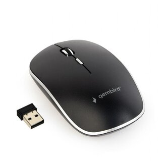Gembird Gembird Kabellose USB-A Maus 4 Tasten - 800-1600 DPI, Schwarz