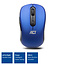 ACT kabellose USB-Maus mit 6 Tasten - 1000-1600 DPI / Blau