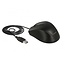 DeLOCK kabelgebundene USB-Maus mit 5 Tasten für Linkshänder - 800-2400 DPI / Schwarz - 1,7 m