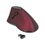 DeLOCK ergonomische kabellose USB-Maus mit 5 Tasten - 1000 DPI / Schwarz/Rot