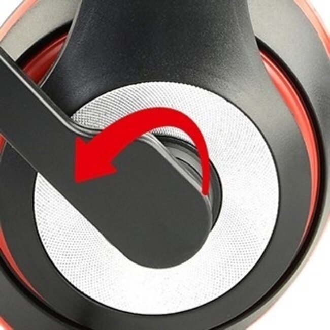Gembird Komfortabler Stereo On-Ear Kopfhörer - 1x 3,5mm 4-poliger Klinkenstecker / Schwarz/Rot - 1,8 m