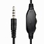 Gembird Komfortabler Stereo On-Ear Kopfhörer - 1x 3,5mm 4-poliger Klinkenstecker / Schwarz/Rot - 1,8 m