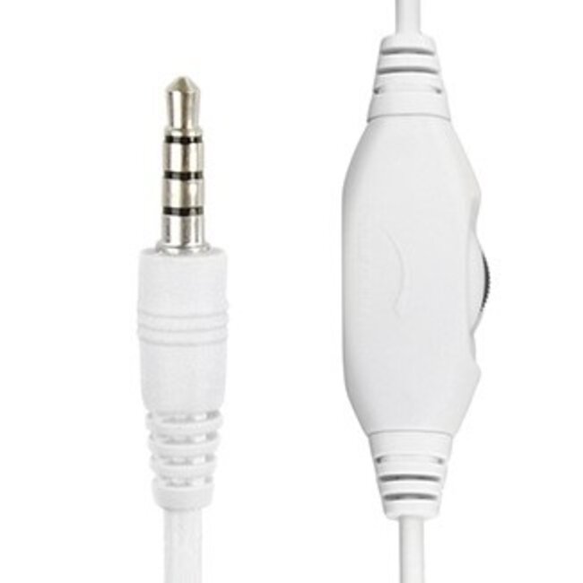 Gembird Komfortabler Stereo On-Ear Kopfhörer - 3,5mm 4-poliger Stecker / Weiß/Rot - 1,8 m