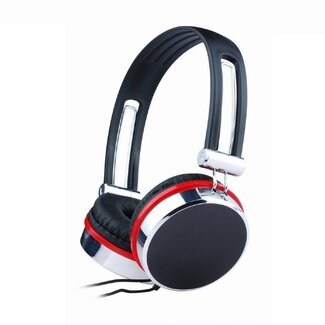 Gembird Gembird Stereo On-Ear Headset mit Mikrofon, 2x 3,5mm Klinke, Schwarz/Rot, 1,5m