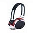 Gembird Stereo On-Ear Headset mit Mikrofon, 2x 3,5mm Klinke, Schwarz/Rot, 1,5m