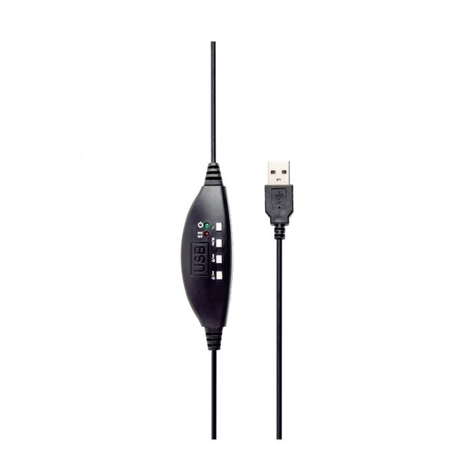 Gembird Komfortabler Stereo Over-Ear Headset - USB-A / Schwarz/Rot - 2 Meter