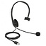DeLOCK ultraleichter Mono On-Ear Headset - USB-A / Schwarz - 2,4 m