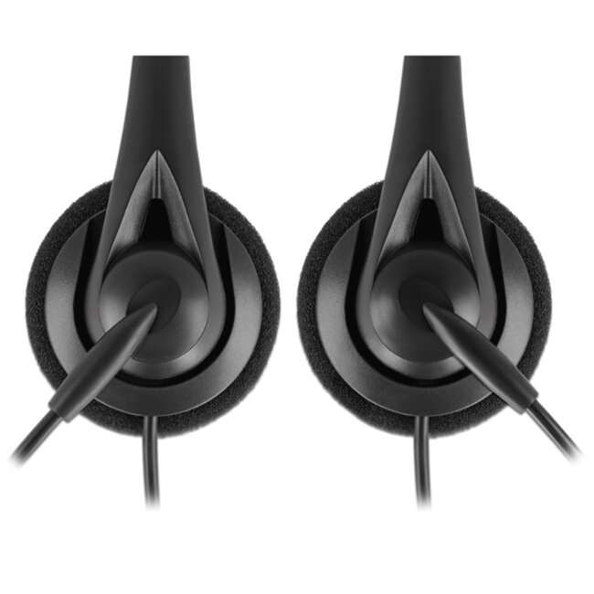 DeLOCK ultraleichter Mono On-Ear Headset - USB-A / Schwarz - 2,4 m