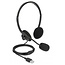 DeLOCK ultraleichter Stereo On-Ear Kopfhörer - USB-A / Schwarz - 2,4 m