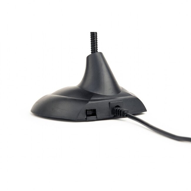 Gembird Tischmikrofon mit flexiblem Schwanenhals - 1x 3,5mm Klinke / Schwarz - 2 Meter