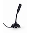 Gembird Tischmikrofon mit flexiblem Schwanenhals - 1x 3,5mm Klinke / Schwarz - 1,1 m
