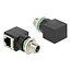 M12 8-pol X-codiert (m) - RJ45 (w) Industrie Netzwerkadapter | Einbau | Winkel | CAT6a | PUR