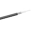 RG59 75 Ohm Koaxialkabel Innen 6,2mm Schwarz - 100m Rolle