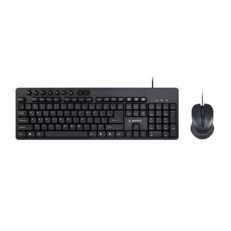 Gembird Gembird Multimedia USB Tastatur und Maus Set kabelgebunden - QWERTY (US) / Schwarz - 1,5 m