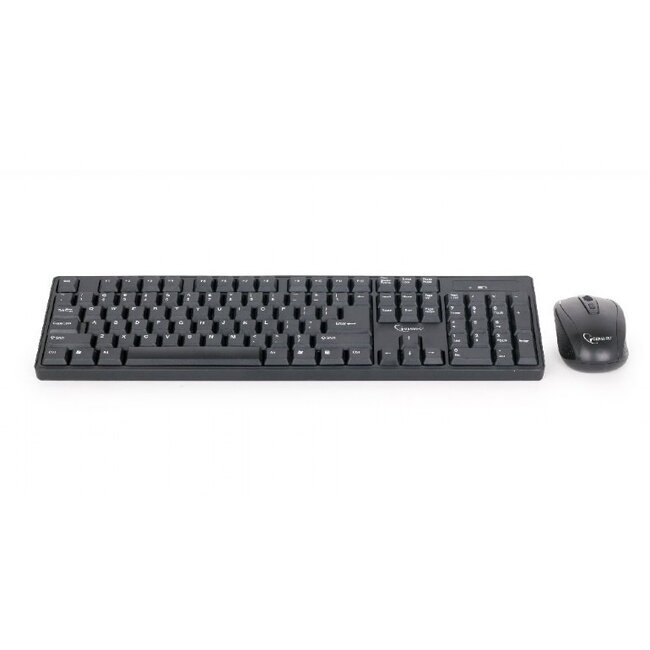 Gembird kabelloses USB Tastatur- und Maus-Set – QWERTY (US) / Schwarz