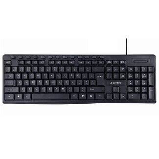 Gembird Gembird USB-Tastatur kabelgebunden mit 13 Multimediatasten - QWERTY (US) / Schwarz - 1,4 m