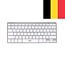 ACT tragbare Multimedia Bluetooth Tastatur - AZERTY (BE) / Silber/Weiß
