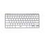 ACT tragbare Multimedia Bluetooth Tastatur - AZERTY (BE) / Silber/Weiß