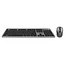 ACT kabelloses Slimline Multimedia USB-A/USB-C Tastatur- und Maus-Set - QWERTY (US) / Grau/Schwarz